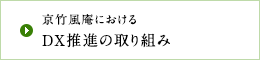 京竹風庵におけるDX推進の取り組み